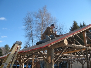 Roofing with OSB.