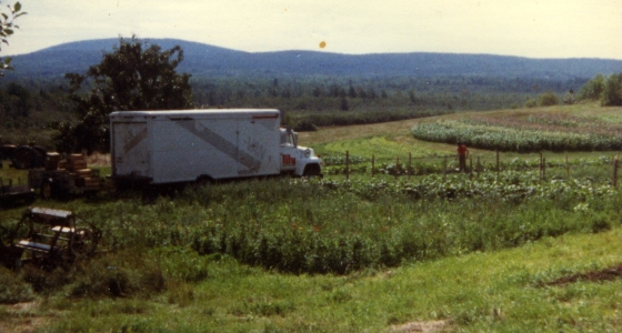Moose Truck at Peacemeal Farm, 1981.